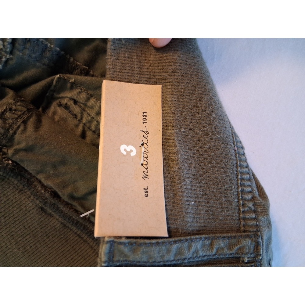 Utility Maurices Cargo Capri Pants Womens size 3x Olive Green Elastic Waist‎ - Picture 8 of 11
